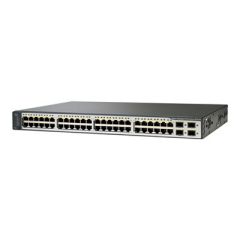 WS-C3750V2-48PS-E Cisco Catalyst 3750V2-48PS-E 48-Ports 4SFP PoE Layer 3 Managed Rack-mountable Fast Ethernet Switch