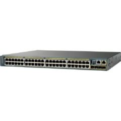 WS-C2960S-48LPD-L Cisco Catalyst 2960S-48LPD-L 48-Ports 2 x 10 Gigabit SFP+ Managed Rack-mountable 1U Network Switch