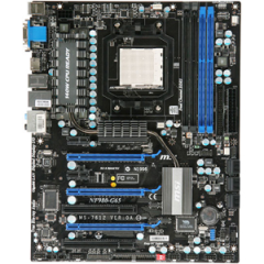 NF980-G65 MSI NVIDIA nForce 980a SLI Chipset Phenom II Processors Socket AM3 ATX Motherboard