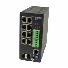 SISPM1040-582-LRT Transition 8-Port 10/100/1000Base-T / 1000Base-X PoE++ SFP (mini-GBIC) Layer 4 Wall-Mountable Ethernet Switch