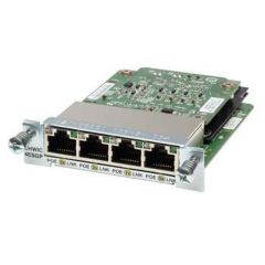 EHWIC-4ESG-P Cisco 4-Port PoE 10/100/1000 Enhanced High-Speed WAN Interface Card