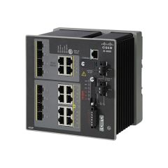 Cisco Industrial Ethernet 4000-4S8P4G-E 16-Ports 4 x SFP + 8 x 10/100 (PoE+) + 4 x combo Gigabit SFP Managed Din Rail Mountable Network Switch