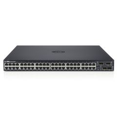 JDX09 Dell Force10 S50 48-Ports 10/100/1000Base-T + 4 x SFP PoE Layer 3 Managed Rack-mountable Ethernet Switch