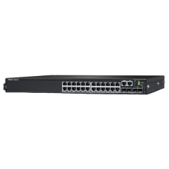 Dell PowerSwitch N3224T-ON 24-Ports 2 x QSFP28, 24 x 10/100/1000BASE-T, 4 x SFP+ Layer 3 Managed Network Switch
