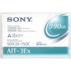 SDX3X150CWW Sony AIT 3EX Tape Cartridge - AIT AIT-3Ex - 150GB (Native) / 390GB (Compressed)