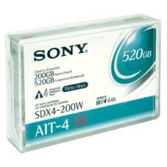SDX4200W Sony AIT-4 WORM Tape Cartridge - AIT AIT-4 - 200GB (Native) / 520GB (Compressed)
