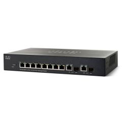 SF352-08MP-K9-NA Cisco Small Business SF352-08MP 8-Ports 8 x 10/100 (PoE+) + 2 x combo Gigabit SFP Layer 3 Managed Network Switch