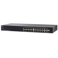 SG250-26-K9-NA Cisco Small Business SG250-26 26-Ports 24 x 10/100/1000 + 2 x combo Gigabit SFP Managed Rack-mountable 1U Network Switch