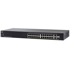 SG250-26HP-K9-NA Cisco Small Business SG250-26HP 26-Ports 24 x 10/100/1000 (PoE+) + 2 x combo Gigabit SFP Layer 3 Unmanaged Rack-mountable 1U Network Switch