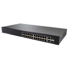 SG250-26P-K9-NA Cisco Small Business SG250-26P 26-Ports 24 x 10/100/1000 (PoE+) + 2 x combo Gigabit SFP Rack-mountable 1U Network Switch