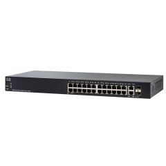 SG250-26P-K9 Cisco Small Business SG250-26P 26-Ports 24 x 10/100/1000 (PoE+) + 2 x combo Gigabit SFP Smart Rack-mountable 1U Network Switch