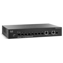 SG300-10SFP Cisco Small Business SG300-10SFP 8-Ports 8 x Gigabit SFP + 2 x Combo Gigabit SFP Layer 3 Managed Rack-Mountable Network Switch