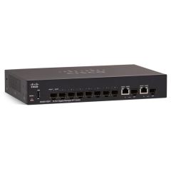 SG350-10SFP-K9-NA Cisco SG350-10SFP 10-Ports 8 x Gigabit SFP + 2 x Combo Gigabit Ethernet/Gigabit SFP Layer 3 Managed Rack-Mountable Network Switch