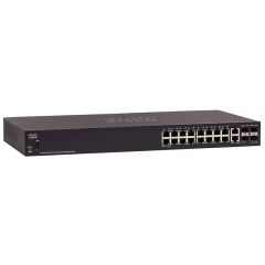 Cisco Small Business SG350-20 20-Ports 16 x 10/100/1000 + 2 x Gigabit SFP + 2 x combo Gigabit SFP Managed Rack-mountable 1U Network Switch