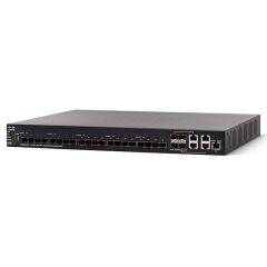 SX550X-24F-K9-RF Cisco SX550X-24F 24-Ports 24 x 10 Gigabit SFP+ + 4 x Combo 10 Gigabit SFP+ Layer 3 Managed Rack-Mountable Network Switch