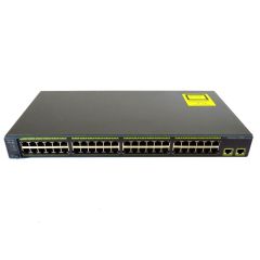 WS-C2960-48TT-L Cisco Catalyst 2960-48TT-L 24-Ports Layer 2 Managed Rack-mountable Network Switch