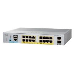 WS-C2960LV3-16TS-LL Cisco Catalyst 2960L 16-Ports 16 x 10/100/1000 + 2 x Gigabit SFP Uplink Managed Rack-Mountable Network Switch