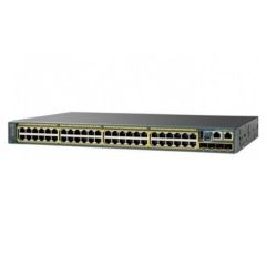 WS-C2960S-F48FPS-L Cisco Catalyst 2960S-F48FPS-L 48-Ports 4 x SFP PoE+ Managed Rack-mountable 1U Network Switch