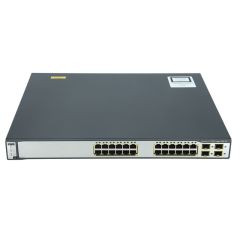 WS-C3750G-24PS-S Cisco Catalyst 3750G-48PS-S 24-Ports PoE Layer 3 Managed Rack-Mountable Network Switch