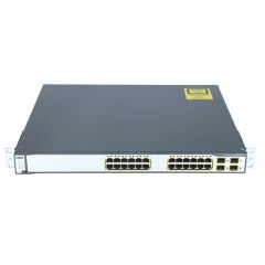 WS-C3750G-24TS-S1U Cisco Catalyst 3750G-24TS-S1U 24-Ports Layer 3 Managed Rack-Mountable 1U Gigabit Switch
