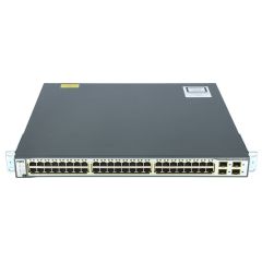 WS-C3750G-48PS-S Cisco Catalyst 3750G-48PS-S 48-Ports PoE Layer 3 Managed Rack-Mountable Network Switch